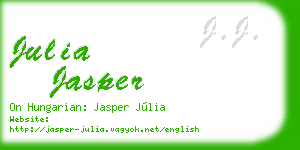 julia jasper business card