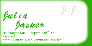 julia jasper business card